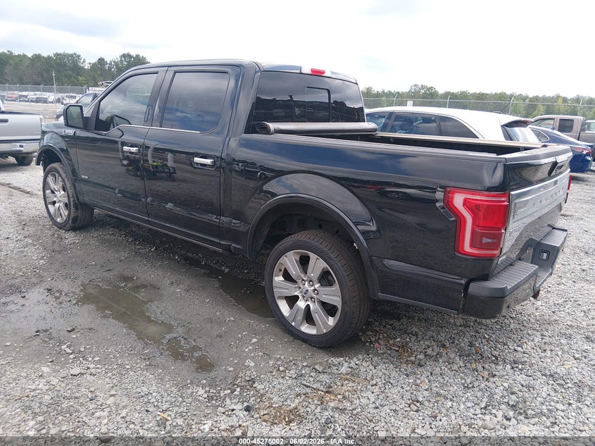 Vin: 1ftew1eg1gfd37185, lot: 45772826, ford f-150 limited 20163
