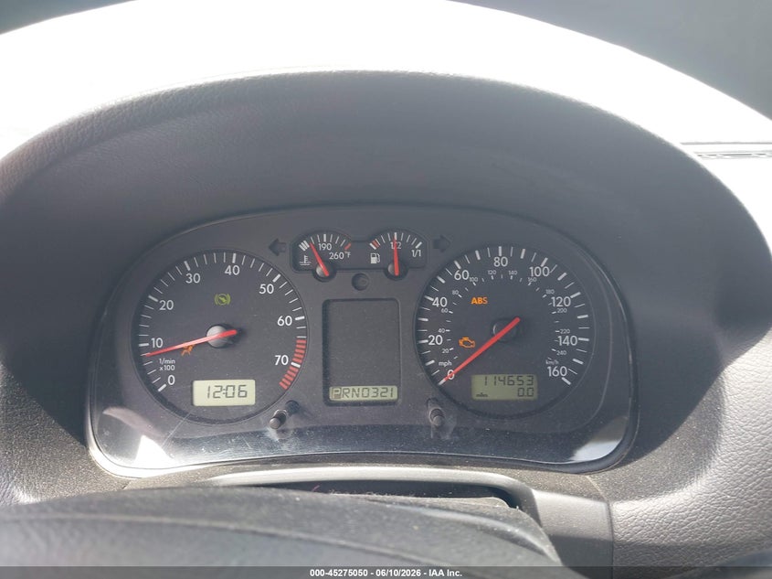 2003 Volkswagen Golf Gl 2.0L VIN: 9BWFK61J434051471 Lot: 45275050