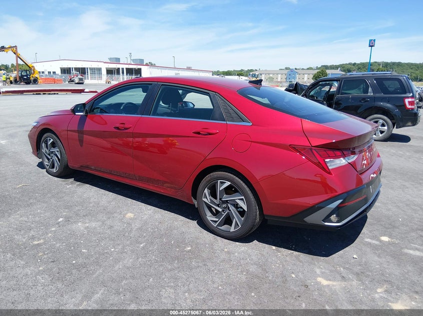 Vin: kmhls4dg5su985909, lot: 45772891, hyundai elantra sel convenience 20253