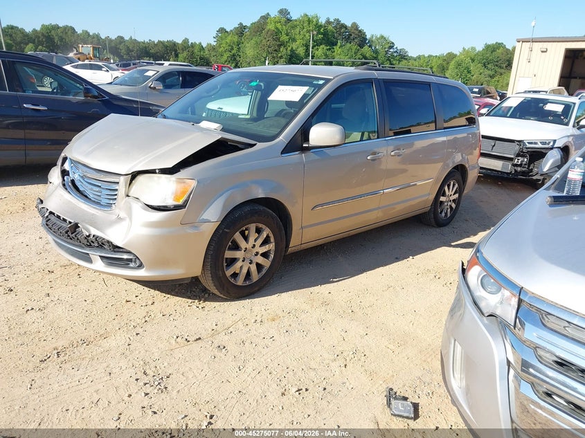 Vin: 2c4rc1bg8er274994, lot: 45772901, chrysler town & country touring 20142
