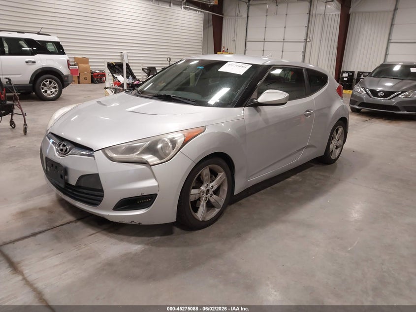 Vin: kmhtc6ad8cu026654, lot: 45772912, hyundai veloster base w/black 20122