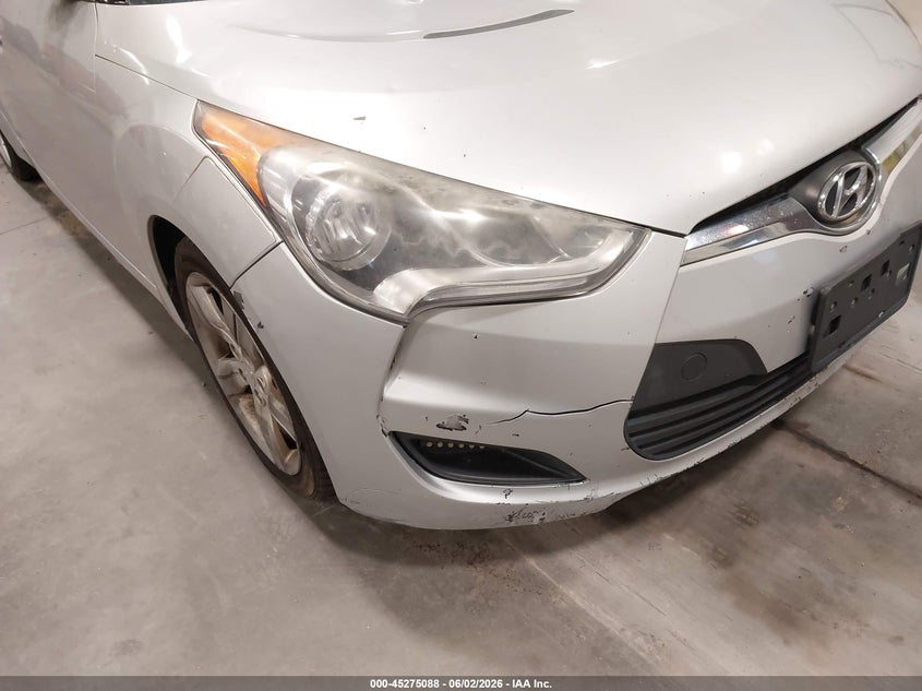 2012 Hyundai Veloster Base W/Black VIN: KMHTC6AD8CU026654 Lot: 45275088