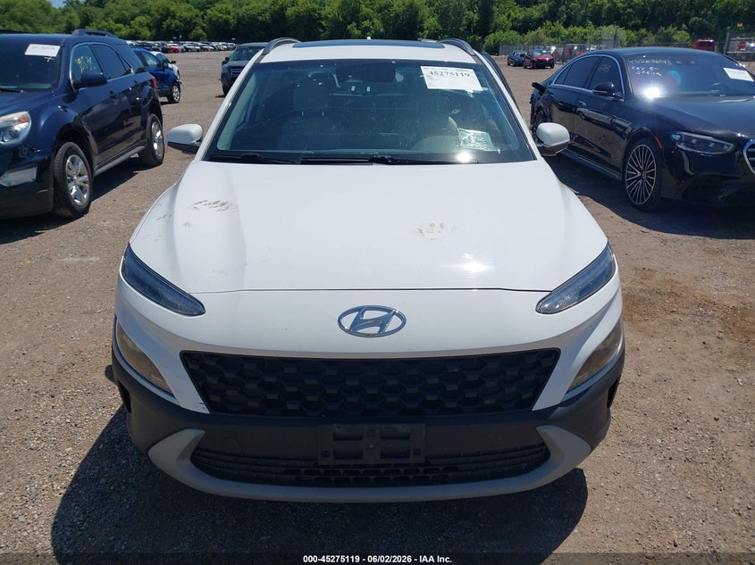 2022 Hyundai Kona Sel VIN: KM8K32AB9NU863533 Lot: 45275119