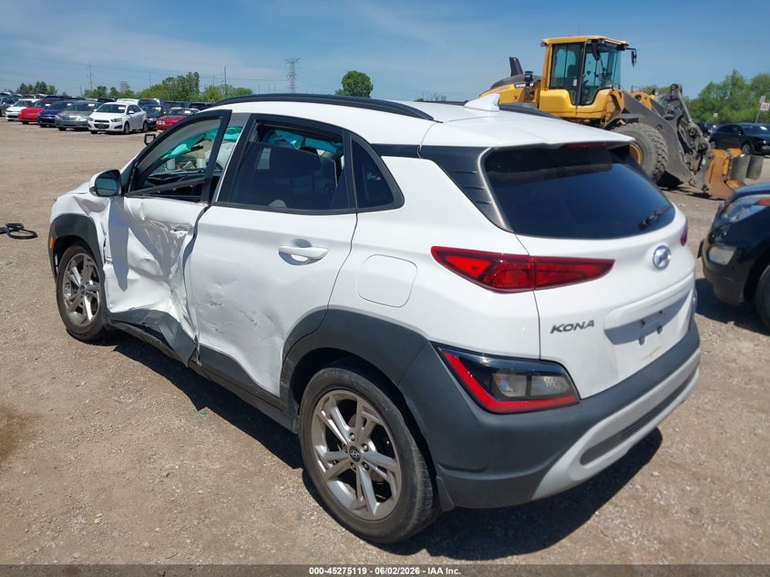 Vin: km8k32ab9nu863533, lot: 45772943, hyundai kona sel 20223
