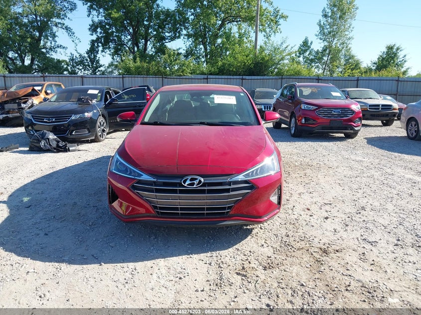 2019 Hyundai Elantra Sel VIN: KMHD84LF1KU772595 Lot: 45275203