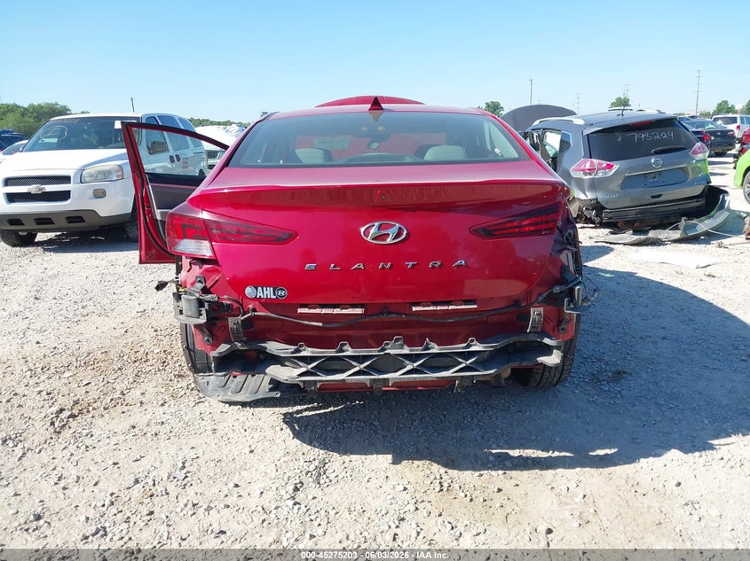 2019 Hyundai Elantra Sel VIN: KMHD84LF1KU772595 Lot: 45275203