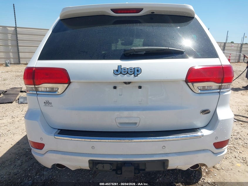 2018 Jeep Grand Cherokee Overland 4X2 VIN: 1C4RJECG2JC221934 Lot: 45275261