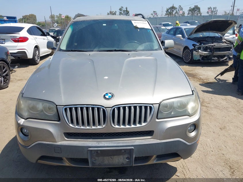 2007 BMW X3 3.0Si VIN: WBXPC93437WF10252 Lot: 45275269