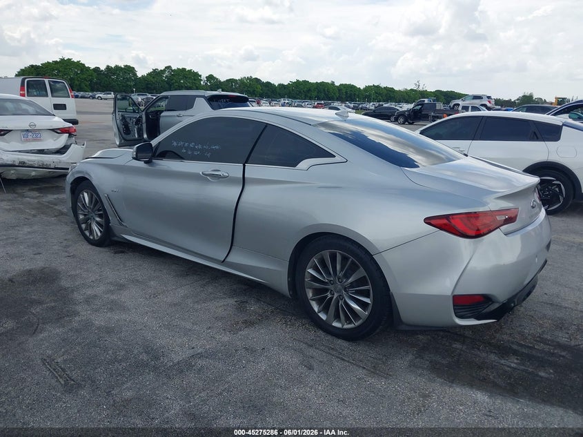 Vin: jn1cv7ek4hm111143, lot: 45773110, infiniti q60 2.0t 20173