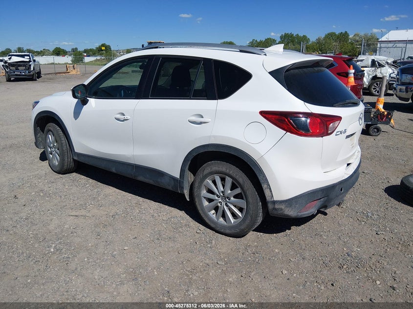 Vin: jm3ke4cy5g0755312, lot: 45773136, mazda cx-5 touring 20163