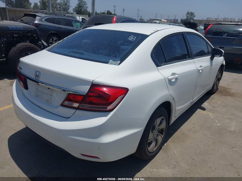 Vin: 19xfb2f56ee228540, lot: 45773174, honda civic lx 20144
