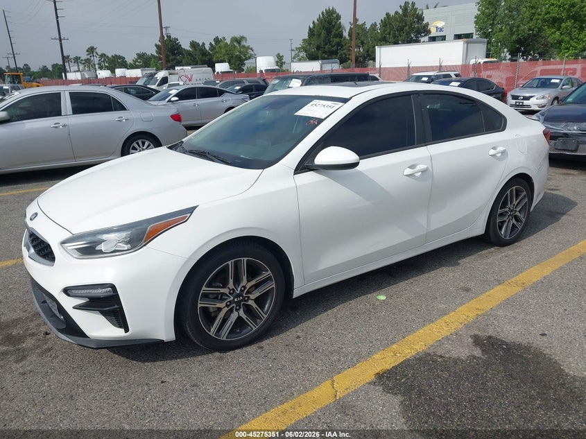 Vin: 3kpf34ad1ke076279, lot: 45773175, kia forte s 20192