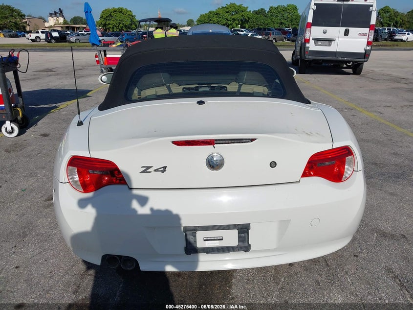 2007 BMW Z4 3.0Si VIN: 4USBU53577LX03163 Lot: 45275400