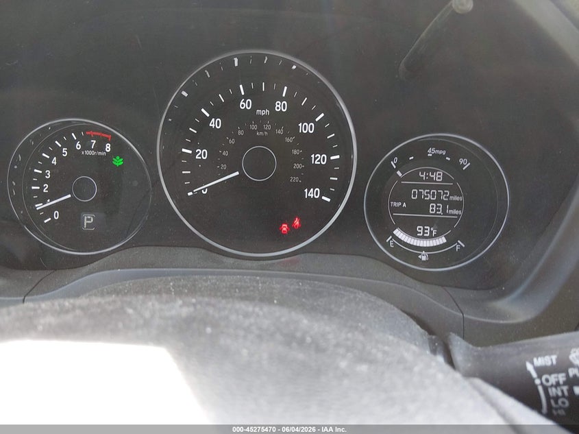2016 Honda Hr-V Ex VIN: 3CZRU6H52GM751469 Lot: 45275470