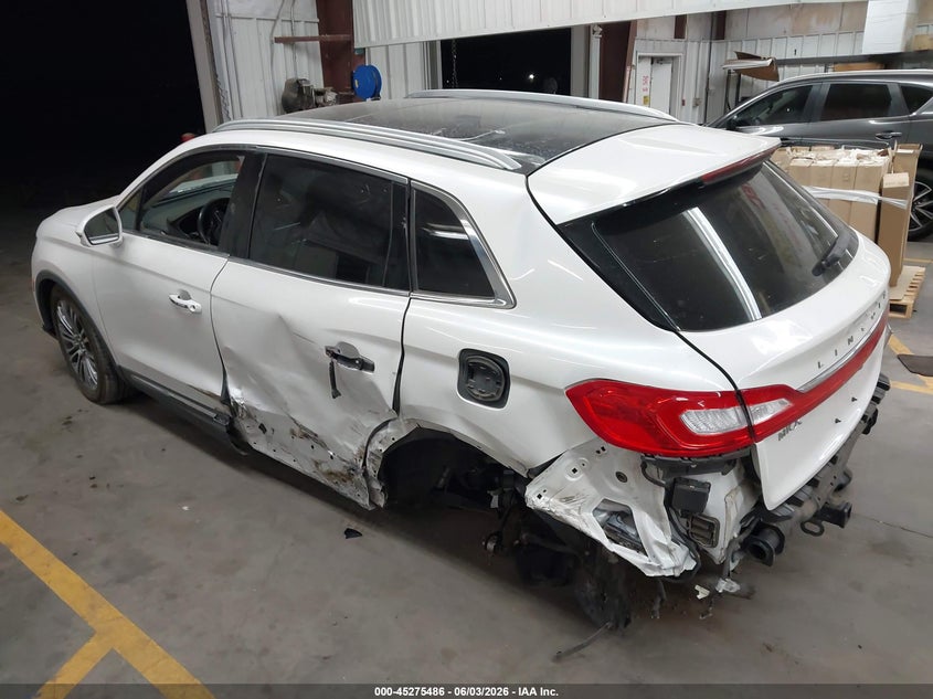 Vin: 2lmtj6lr8gbl52274, lot: 45773310, lincoln mkx reserve 20163