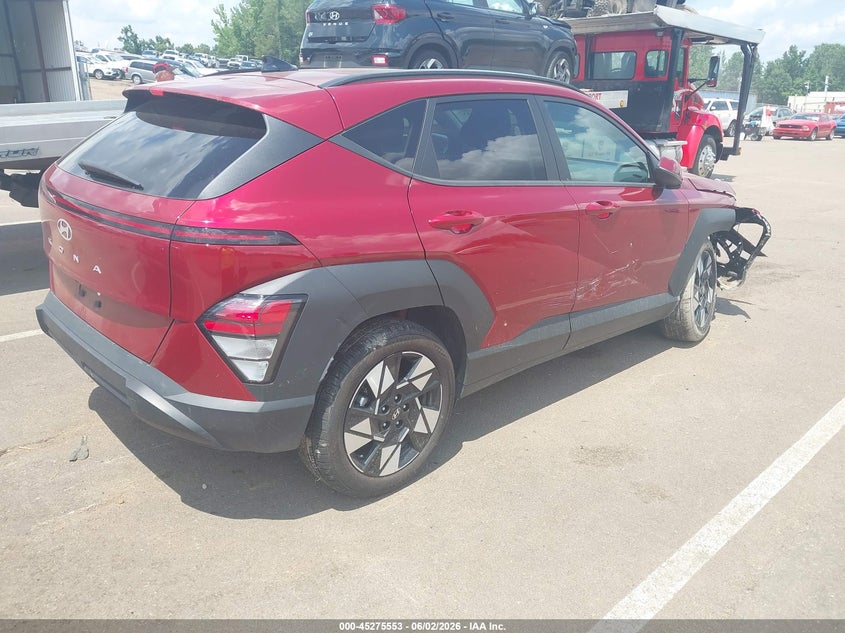 Vin: km8hb3ab2su205051, lot: 45773377, hyundai kona sel 20254