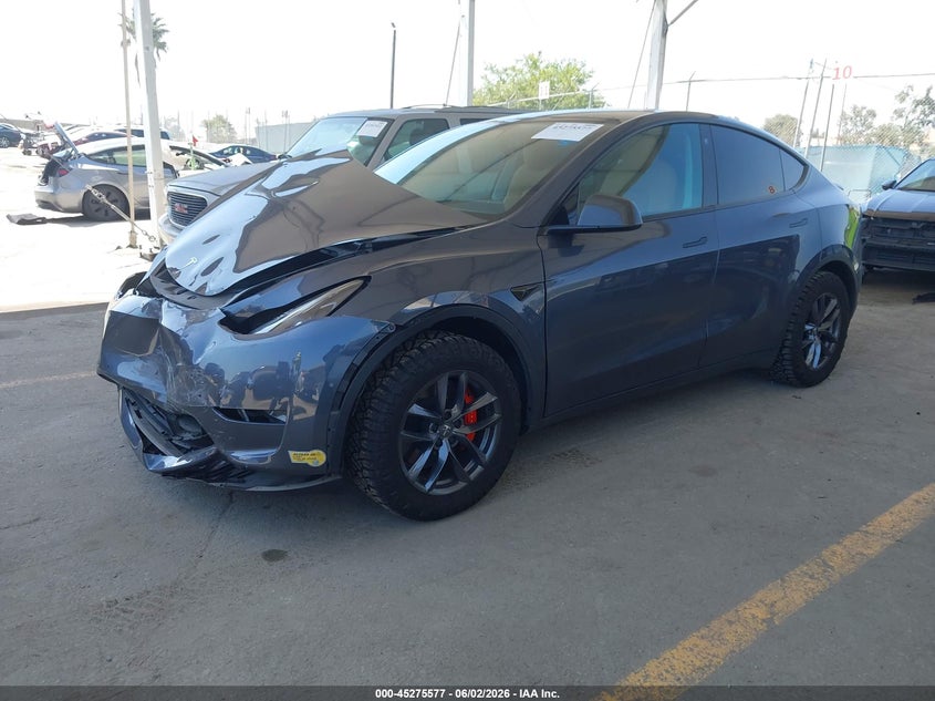 Vin: 7saygdefxnf468378, lot: 45773401, tesla model y performance dual motor all-wheel drive 20222