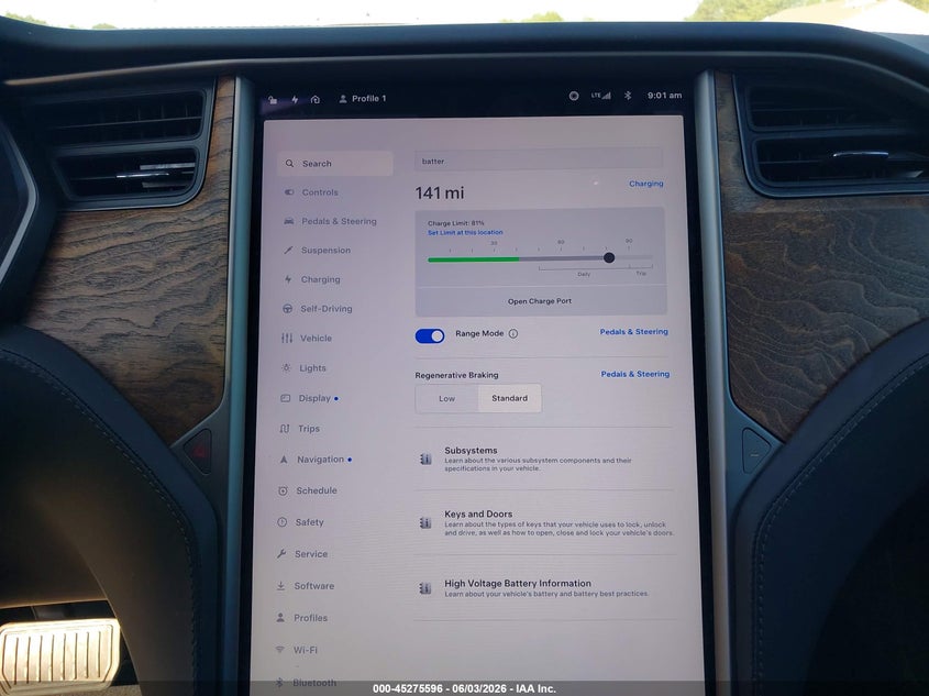 2020 Tesla Model S Long Range Dual Motor All-Wheel Drive/Long Range Plus Dual Motor All-Wheel Drive VIN: 5YJSA1E26LF385396 Lot: 45275596