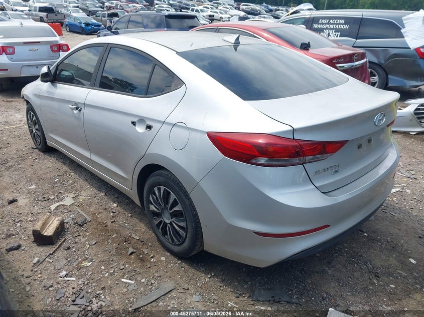 Vin: kmhd74lf4hu073232, lot: 45773535, hyundai elantra se 20173