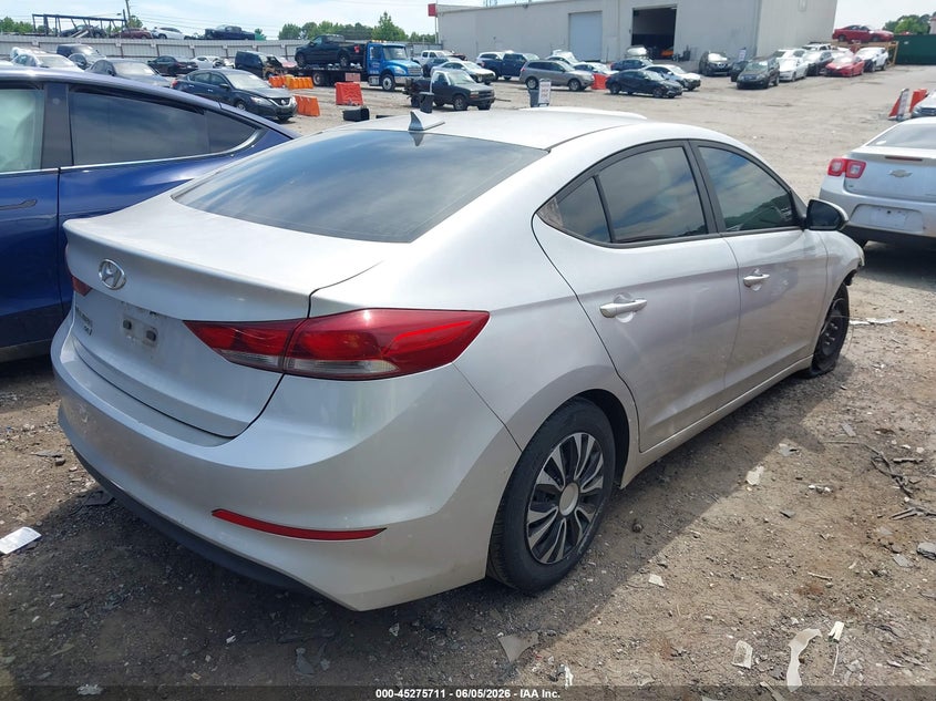 Vin: kmhd74lf4hu073232, lot: 45773535, hyundai elantra se 20174