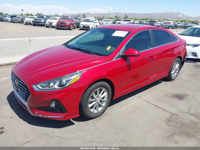 Vin: 5npe24af6kh750793, lot: 45773583, hyundai sonata se 20192
