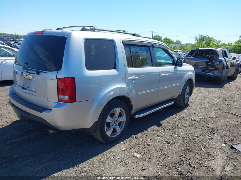 Vin: 5fnyf4h51eb015222, lot: 45773636, honda pilot ex-l 20144