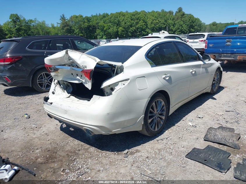 Vin: jn1ev7ar5km550550, lot: 45773642, infiniti q50 3.0t luxe 20194