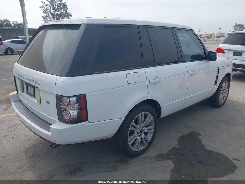 2012 Land rover RANGE ROVER 5.0 Hse white Lot 111045275946 Vin SALMF1D46CA383534