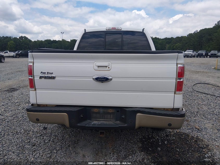 2012 Ford F-150 3.5 Lariat white Lot 111045275951 Vin 1FTFW1CT9CFB61453