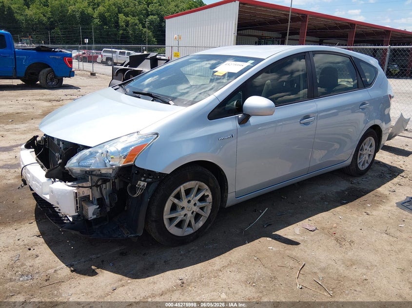 Vin: jtdzn3eu4e3325729, lot: 45773822, toyota prius v two 20142