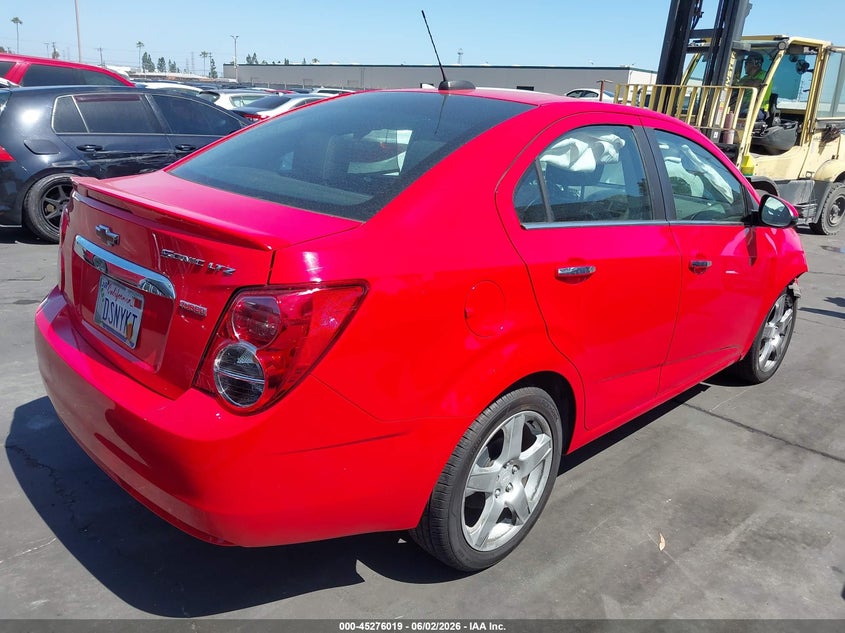 Vin: 1g1je5sb1f4212126, lot: 45773843, chevrolet sonic ltz auto 20154