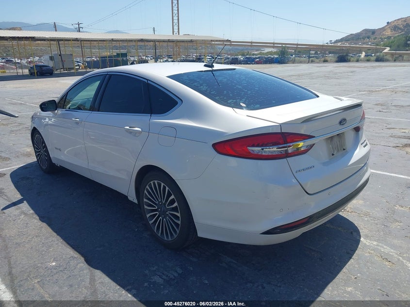 Vin: 3fa6p0ru6jr143344, lot: 45773844, ford fusion hybrid titanium 20183