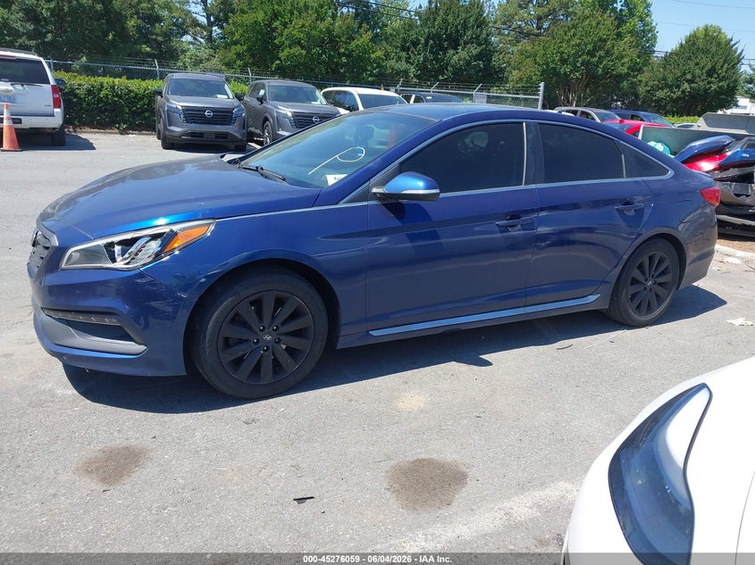 Vin: 5npe34af2fh105786, lot: 45773883, hyundai sonata sport/limited 20152