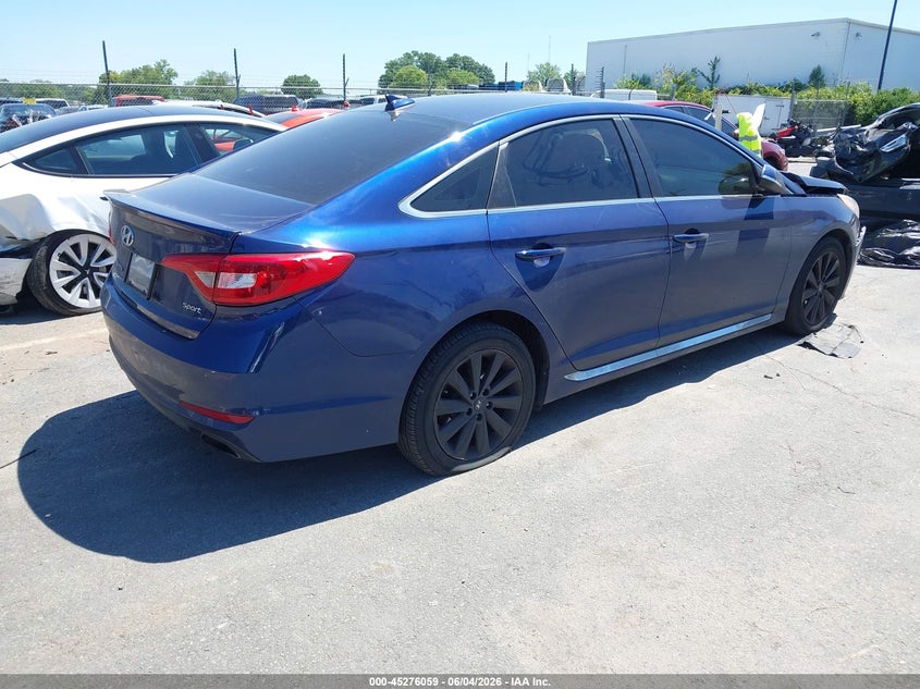 Vin: 5npe34af2fh105786, lot: 45773883, hyundai sonata sport/limited 20154