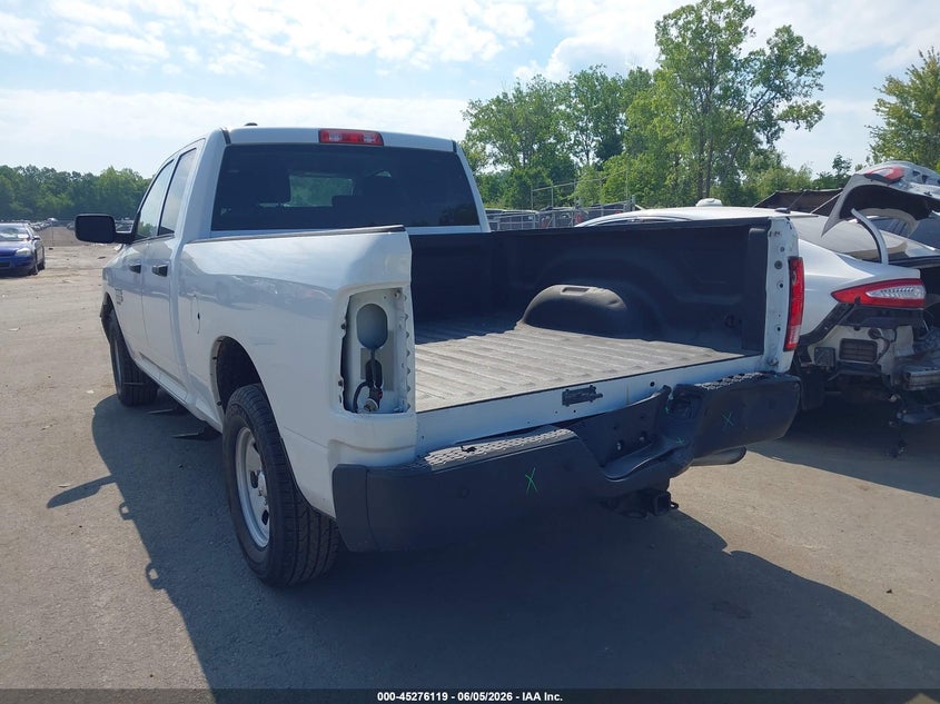 Vin: 1c6rr6fg4ks608445, lot: 45773943, ram 1500 classic tradesman  4x2 6'4 box 20193