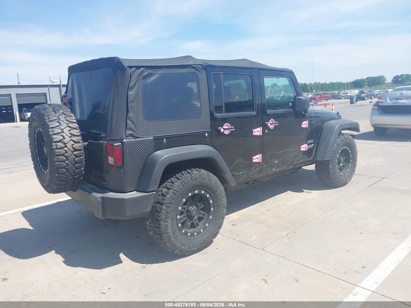 Vin: 1c4hjwdg6dl509301, lot: 45774018, jeep wrangler unlimited sport 20134