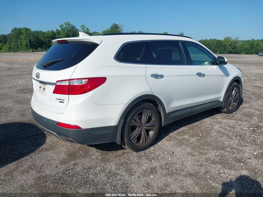 Vin: km8sr4hf3fu128454, lot: 45774078, hyundai santa fe limited 20154