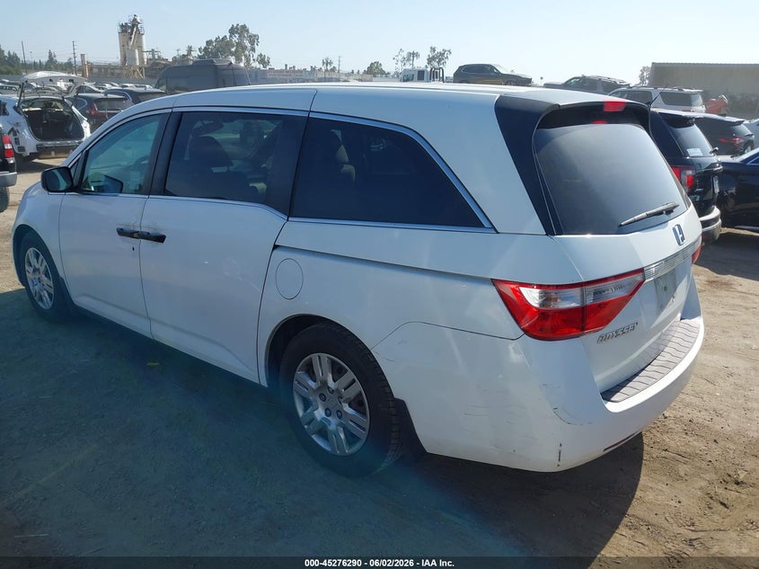 Vin: 5fnrl5h28db068703, lot: 45774114, honda odyssey lx 20133