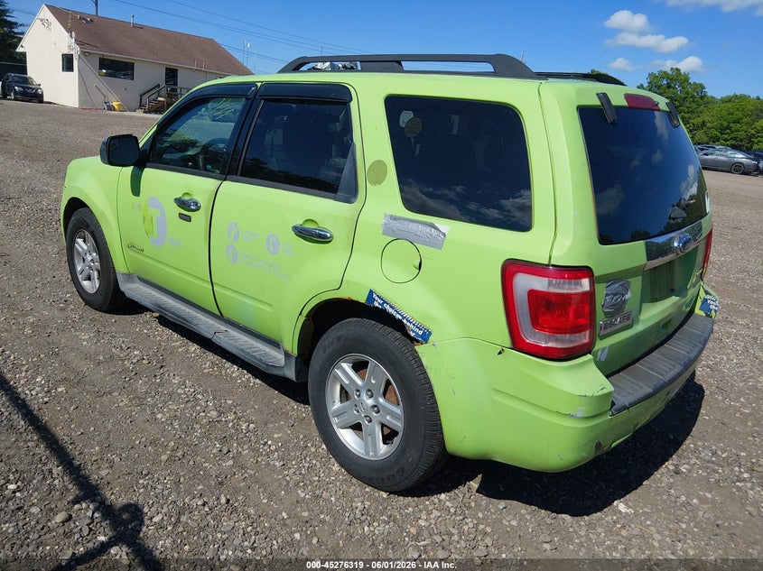 2012 Ford Escape 2.5 Hybrid green Lot 111045276319 Vin 1FMCU4K35CKB22213