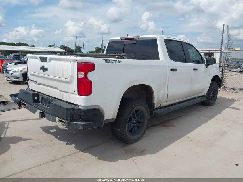 Vin: 3gcpyfed7mg304109, lot: 45774305, chevrolet silverado 1500 4wd  short bed lt trail boss 20214