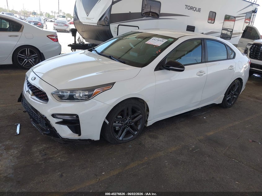 Vin: 3kpf34ad8le182150, lot: 45774350, kia forte gt-line 20202