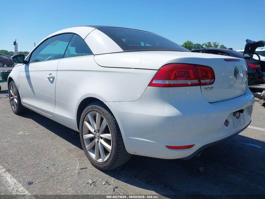 2012 Volkswagen Eos 2.0 Komfort white Lot 111045276545 Vin WVWBW7AH5CV002323