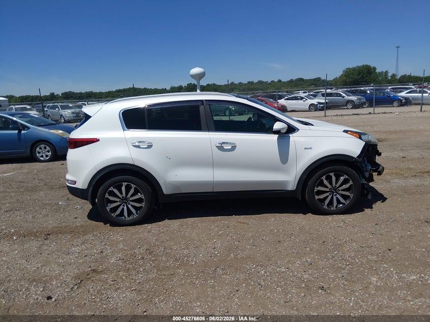 2017 Kia Sportage Ex VIN: KNDPNCAC2H7078678 Lot: 45276606
