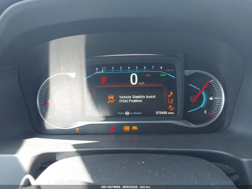 2022 HONDA PILOT auction photo 7