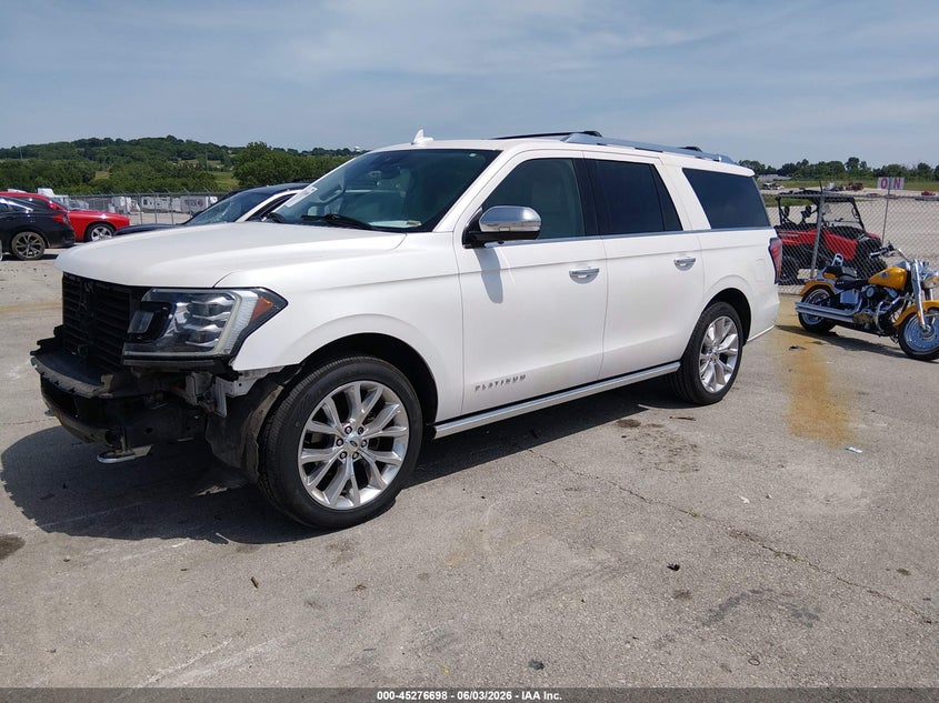 Vin: 1fmjk1mtxjea09815, lot: 45774522, ford expedition max platinum 20182