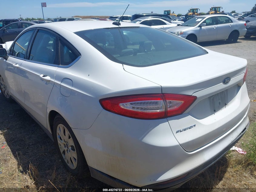 Vin: 3fa6p0g78dr235962, lot: 45774546, ford fusion s 20133