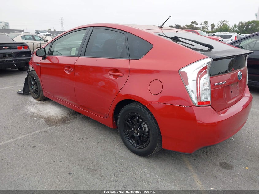 Vin: jtdkn3du5f2002834, lot: 45774586, toyota prius two 20153