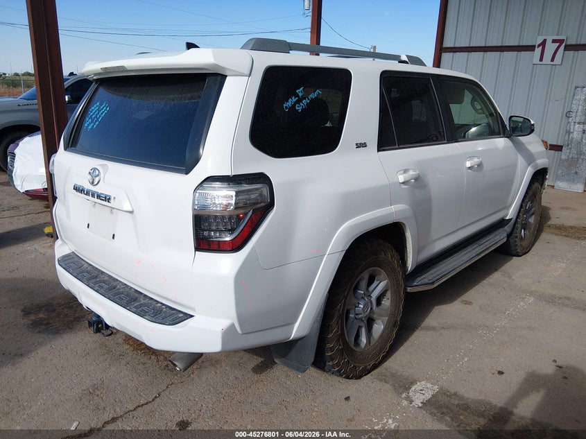 Vin: jtebu5jr9j5529177, lot: 45774625, toyota 4runner sr5 premium 20184