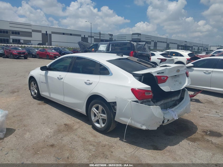 Vin: 1g1zb5st1lf049496, lot: 45774710, chevrolet malibu fwd ls 20203