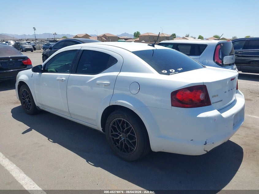 Vin: 1c3cdzab0cn286305, lot: 45774800, dodge avenger se 20123